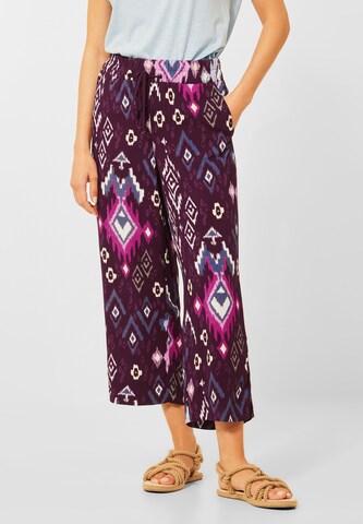 CECIL Wide leg Pants in Purple: front