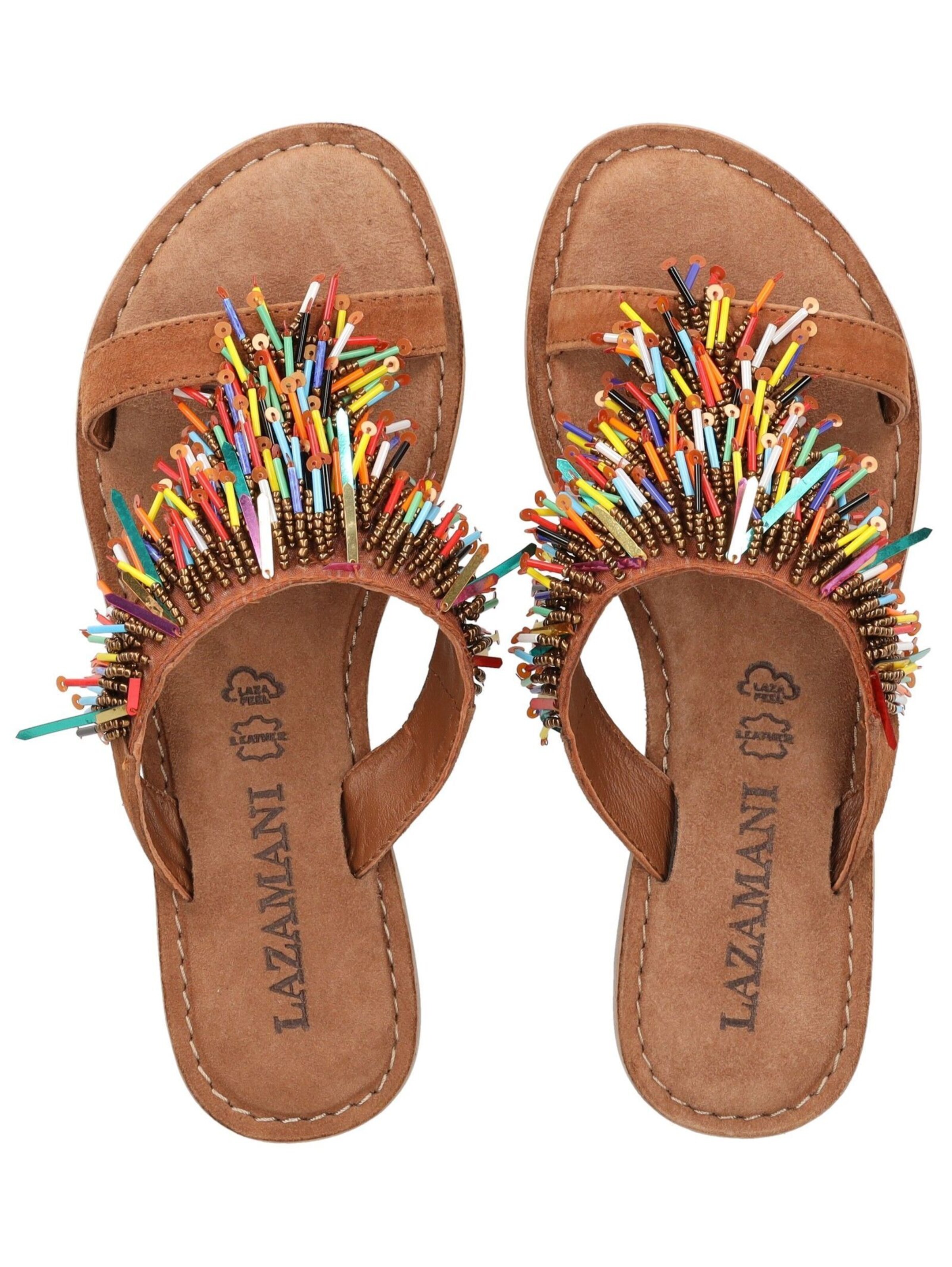 LAZAMANI Mules in Brown