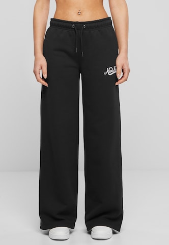 Karl Kani Wide leg Broek in Zwart: voorkant