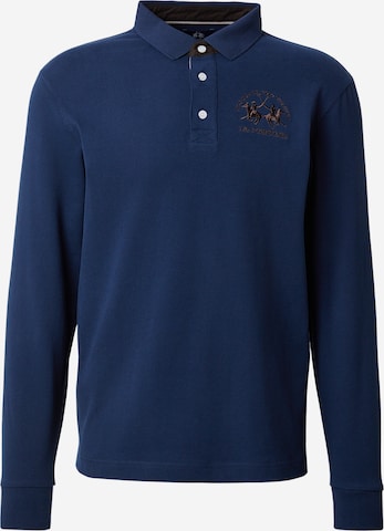 La Martina - Camisa em azul: frente