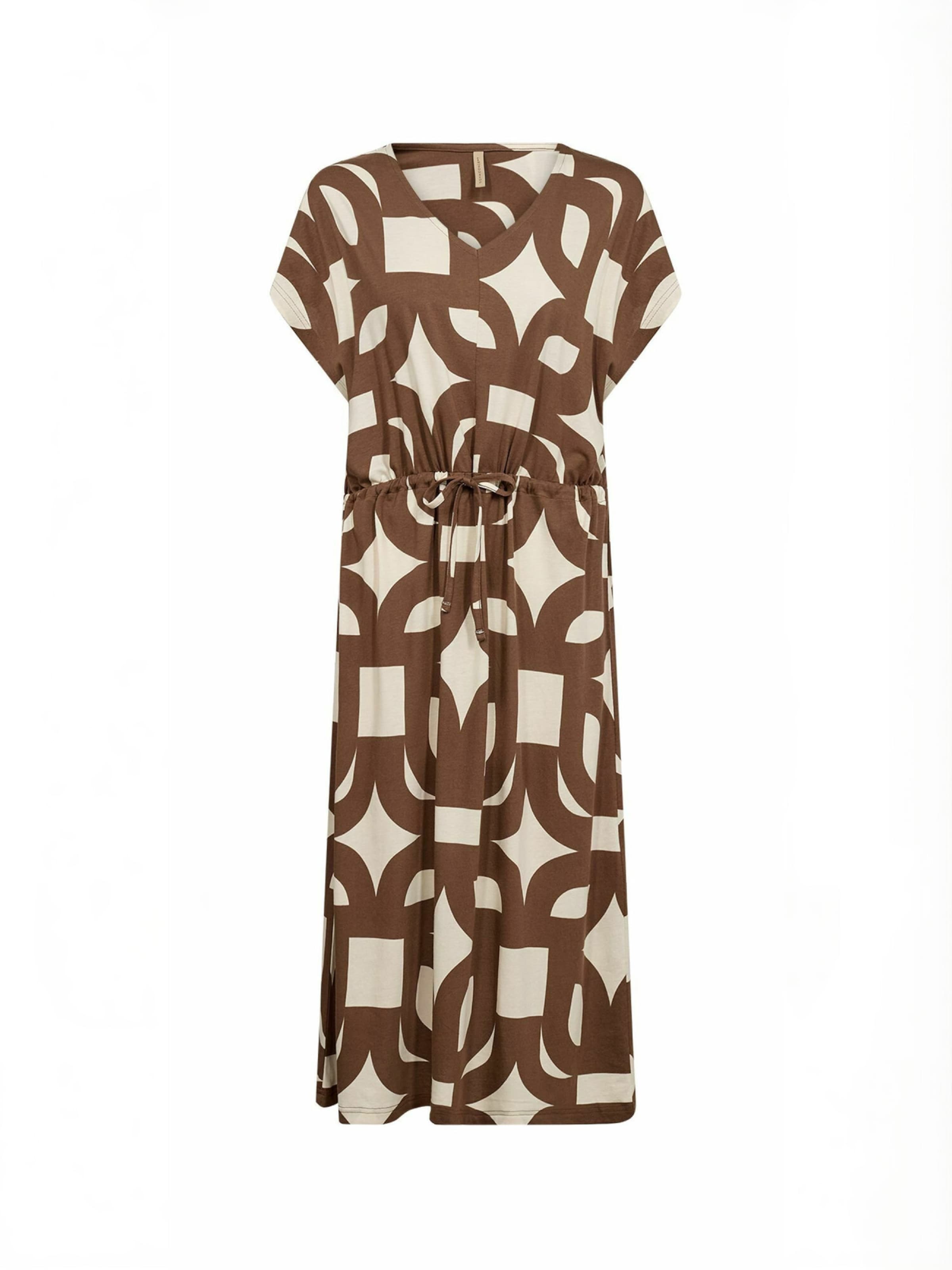 Soyaconcept Jurk ' SC-FELICITY ' in Bruin: voorkant