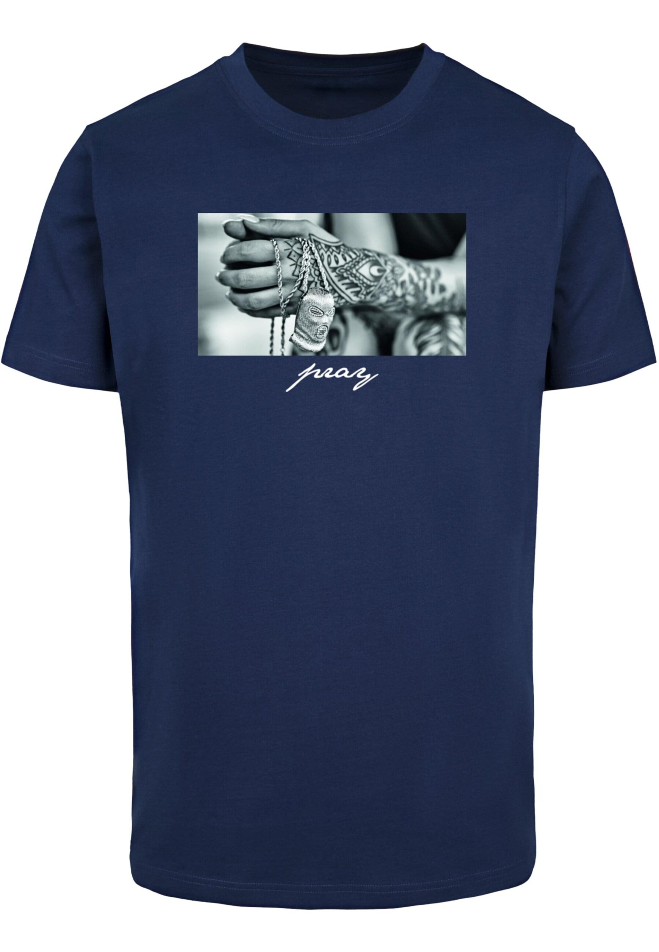 MT Men Shirt 'Pray 2.0' in Blue: front