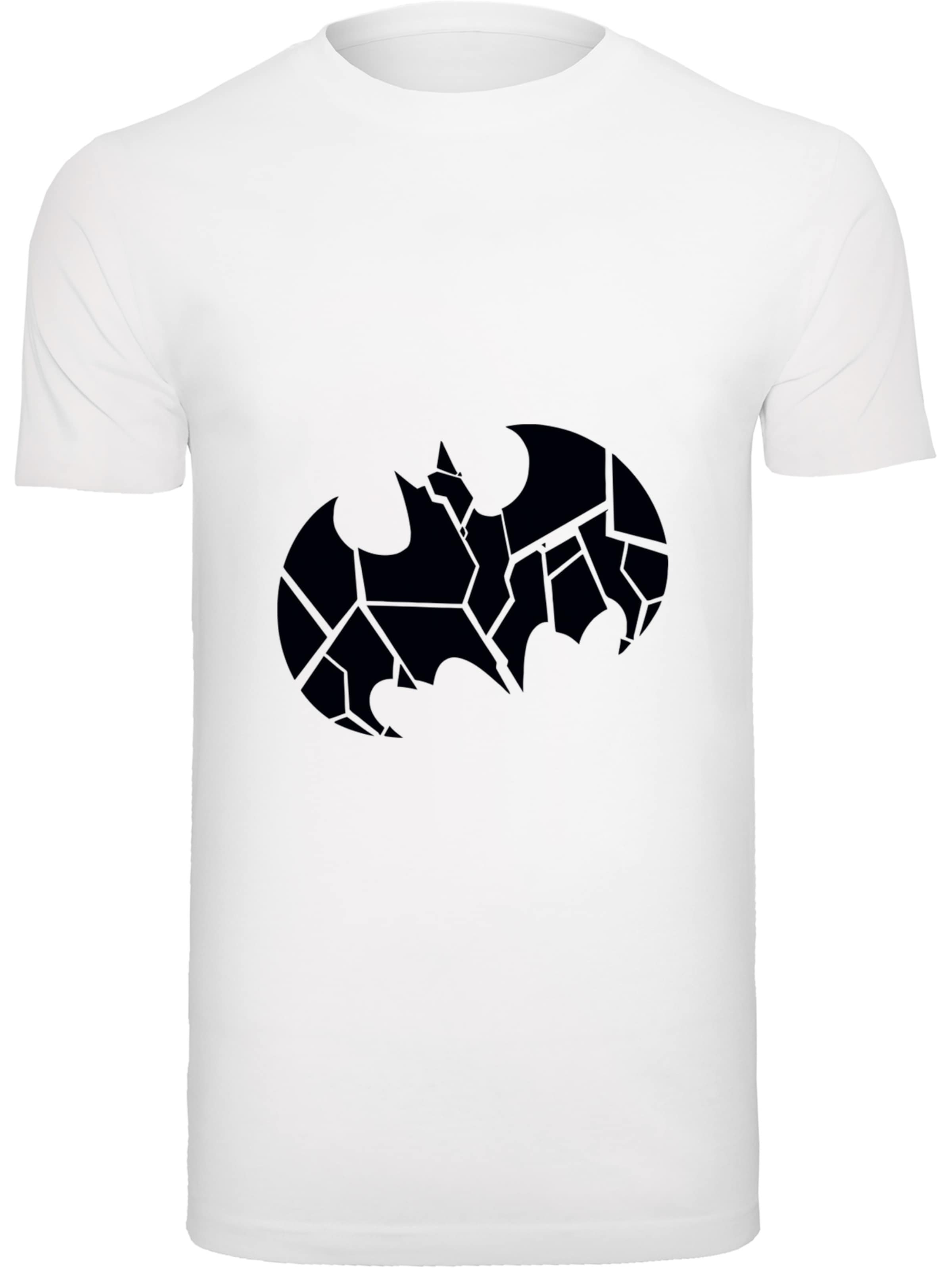 Männer Große Größen F4NT4STIC T-Shirt 'DC Comics Batman' in Weiß - UM52750