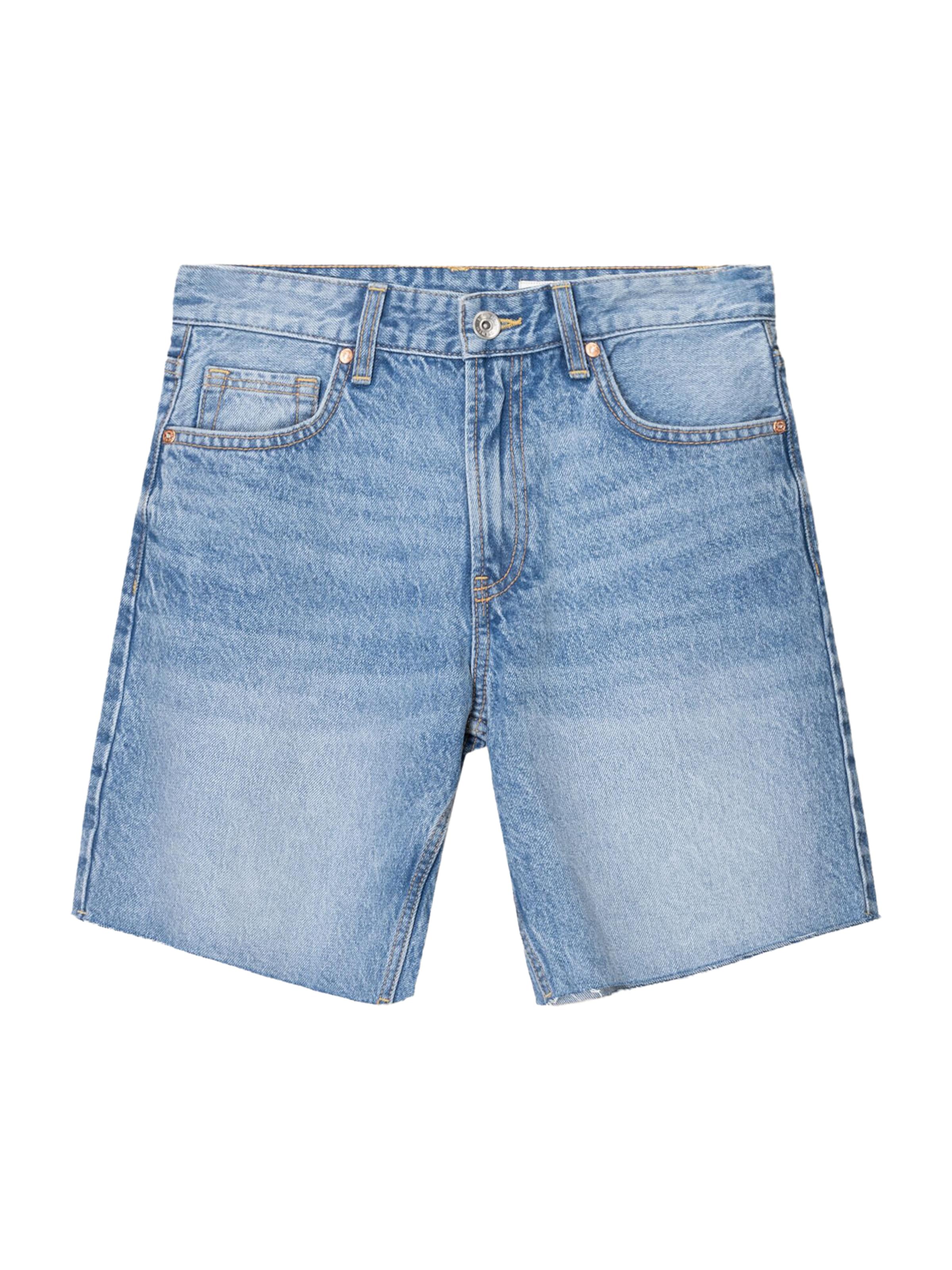 Regular Jeans de la Bershka pe albastru: față