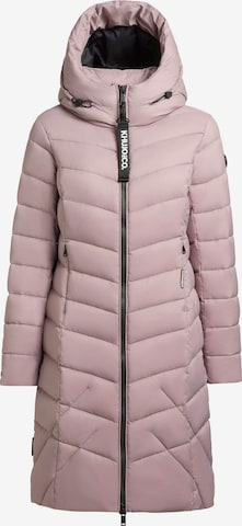 Manteau d’hiver 'Odana' khujo en rose : devant