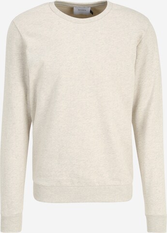 Sweat-shirt Rotholz en beige : devant