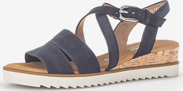 GABOR Strap Sandals in Grey: front