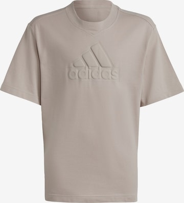 ADIDAS SPORTSWEAR Performance Shirt 'Future Icons' in Brown: front