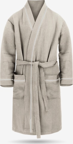 normani Short Bathrobe in Beige: front