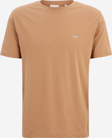 GANT T-Shirt in Braun: Vorderseite
