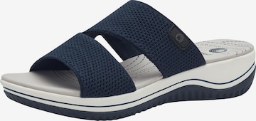 JANA Mules in Blue: front