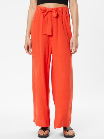 Molly BRACKEN Wide leg Broek in Rood: voorkant