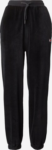 Tommy Jeans Regular Pants in Black: front