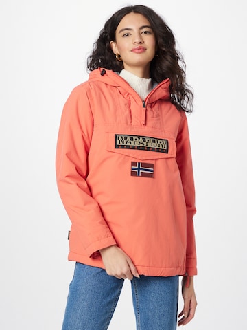 NAPAPIJRI Between-Season Jacket 'RAINFOREST' in Pink: front