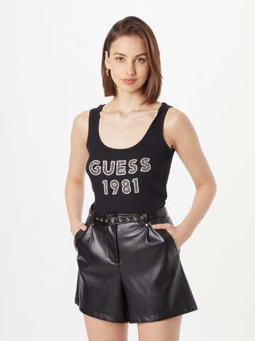 Top di GUESS in nero: frontale