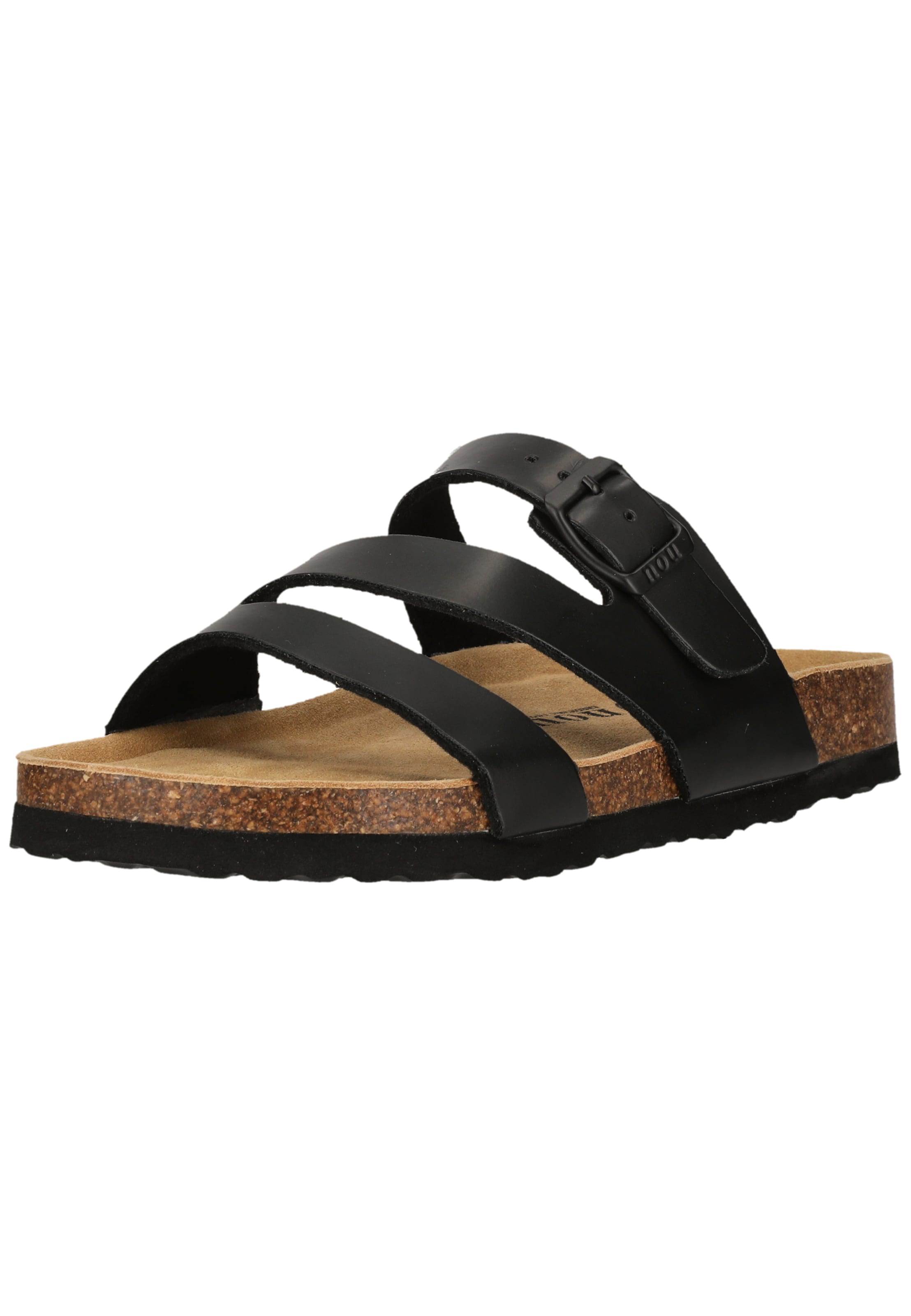 NOU Sandalen 'Barhil V2' in Schwarz: Vorderseite