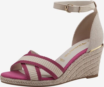 TAMARIS Sandals in Beige: front