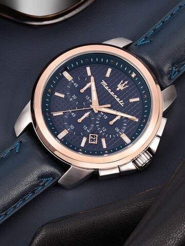 Maserati Analoog horloge in Blauw