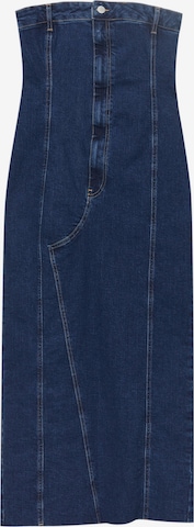 Pull&Bear Jurk in Blauw: voorkant