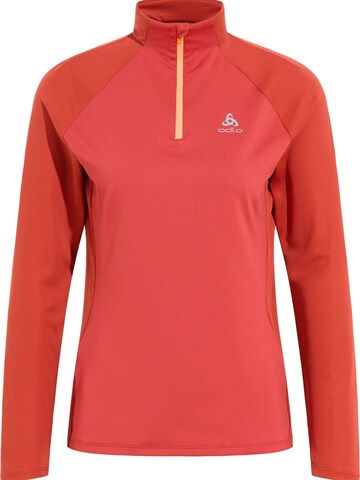 Sweat de sport 'ESSENTIAL CERAMIWARM' ODLO en rouge : devant