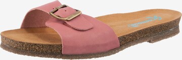 Greenova Mules in Pink: front