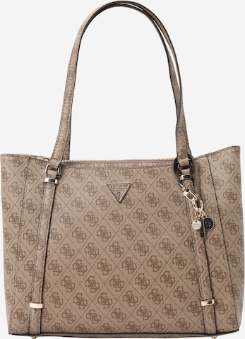 GUESS Наплечная сумка 'ECO ERICA ELITE TOTE' в Коричневый: спереди