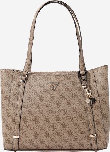 GUESS Olkalaukku 'ECO ERICA ELITE TOTE' värissä vaaleanruskea / tummanruskea, Tuotenäkymä