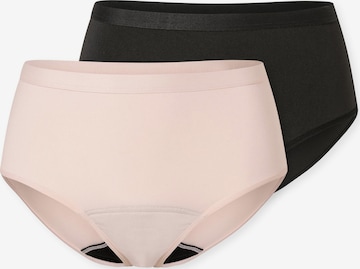 Slip ' Periodenslip Secret Care ' SCHIESSER en noir : devant