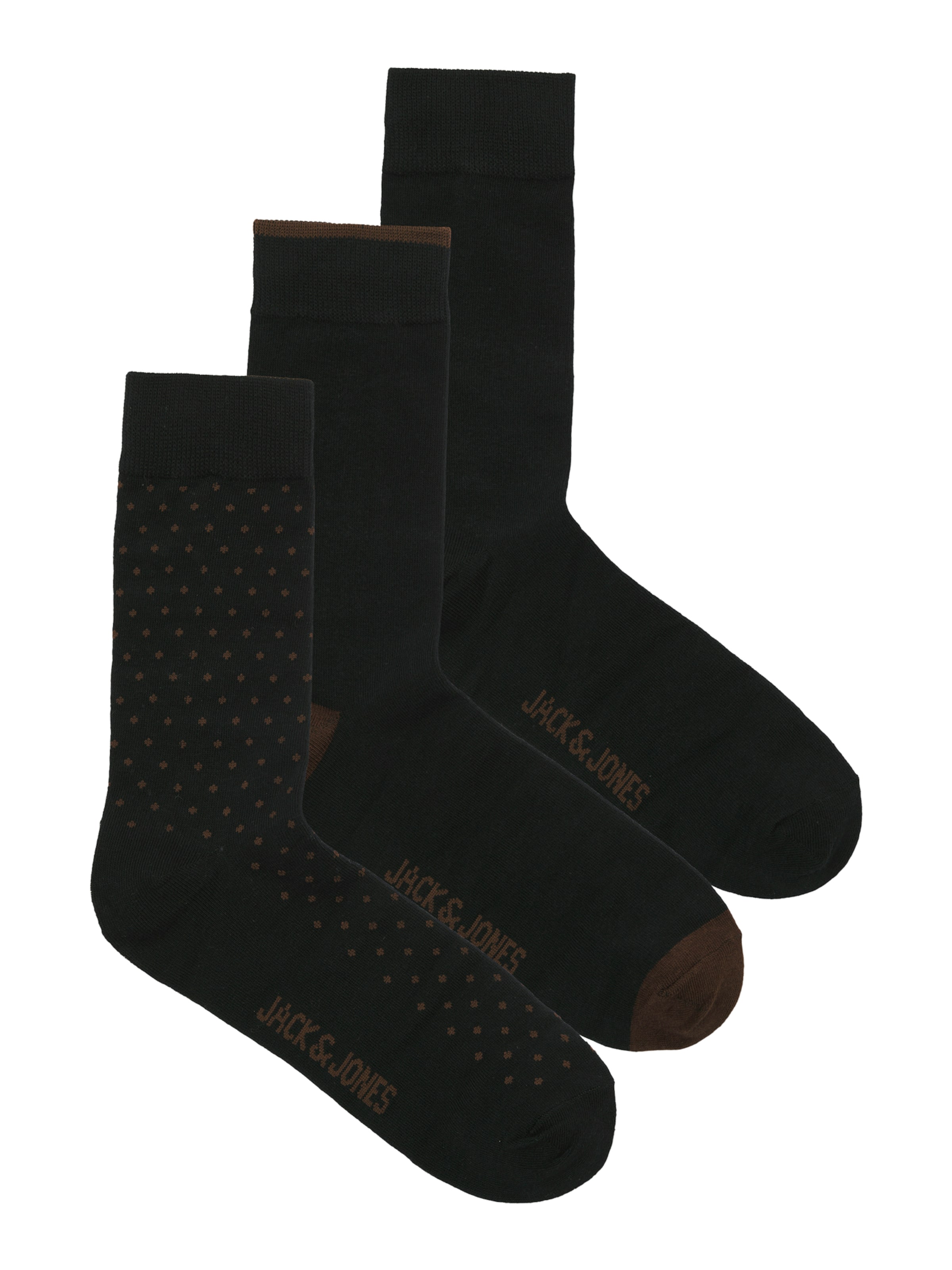 Kojinės iš JACK & JONES, spalva – ruda / juoda, Prekių apžvalga