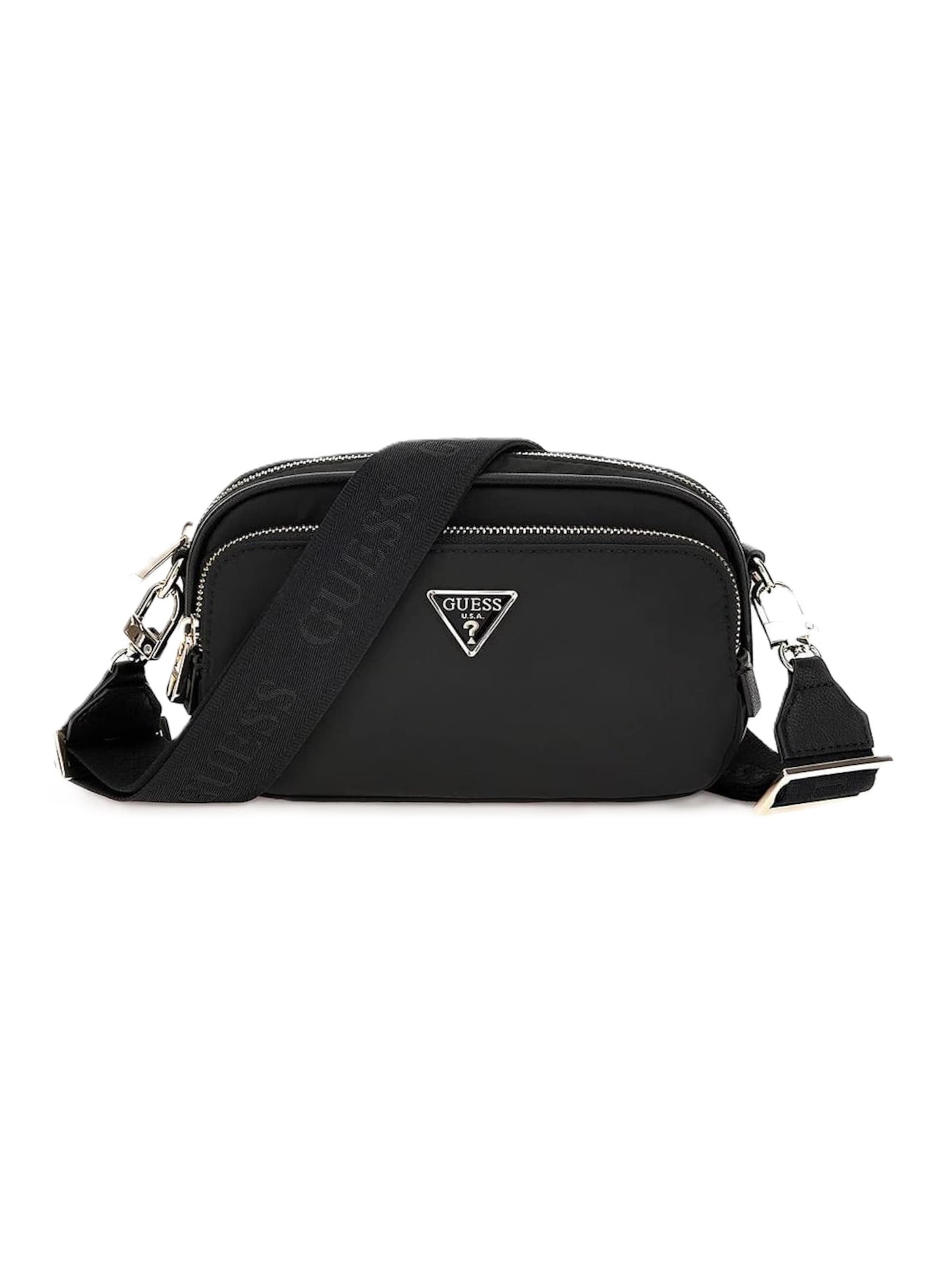 Borsa a tracolla 'EYG839572' di GUESS in nero: frontale