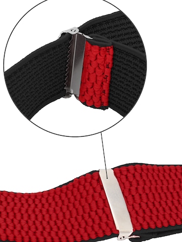 Fabio Farini Hosenträger 'X Form' in Rot