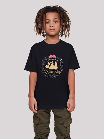 F4NT4STIC T-Shirt 'Disney Prinzessin Enchanted Winter Party' in Schwarz: predná strana