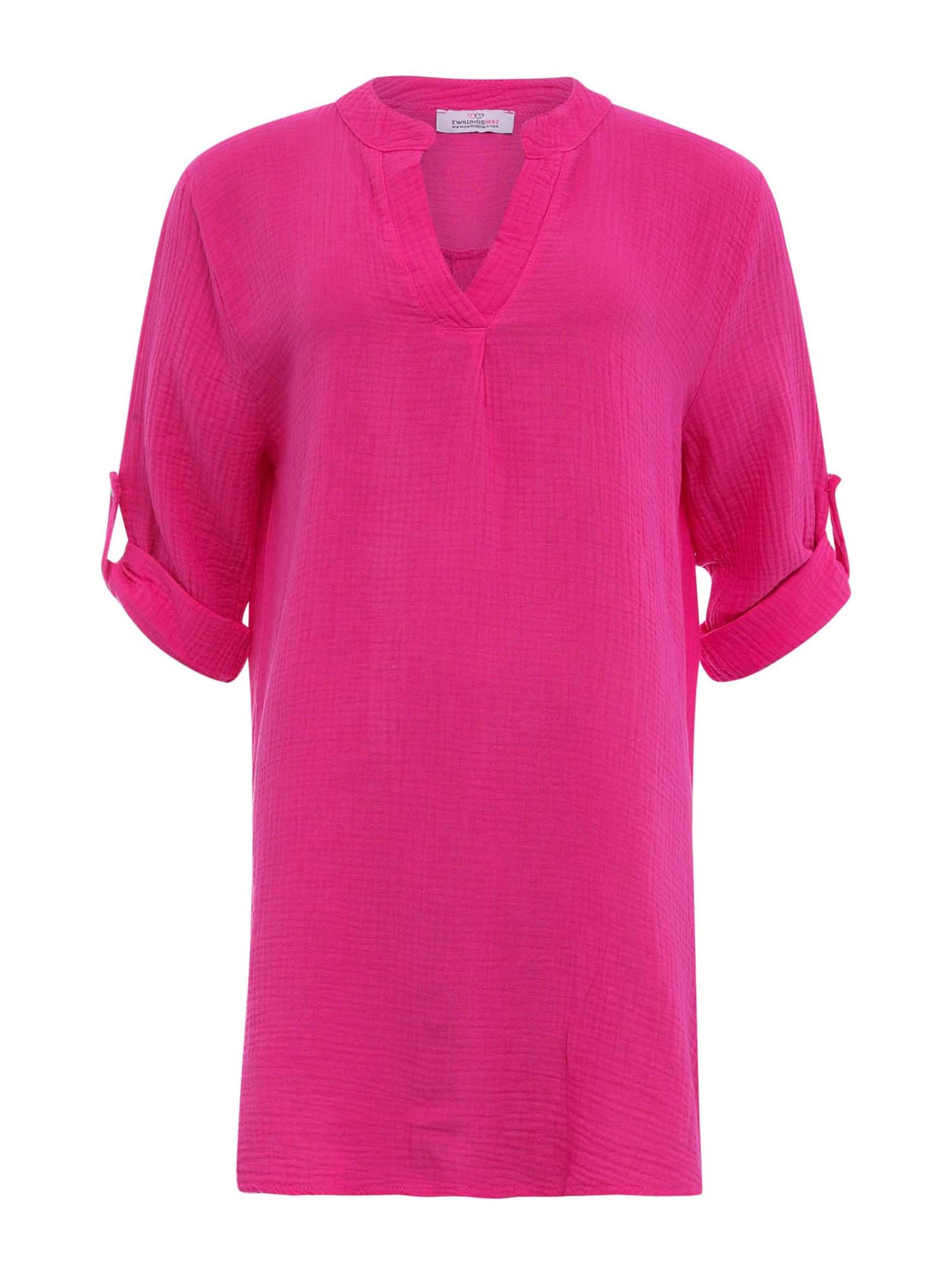 Zwillingsherz Туника &#x27;Amelie&#x27; в Ярко-розовый: спереди