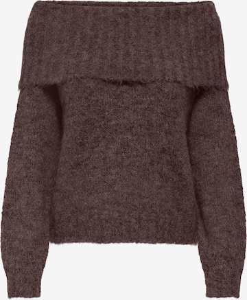 brūns ONLY Džemperis 'ONLSHINE': no priekšpuses