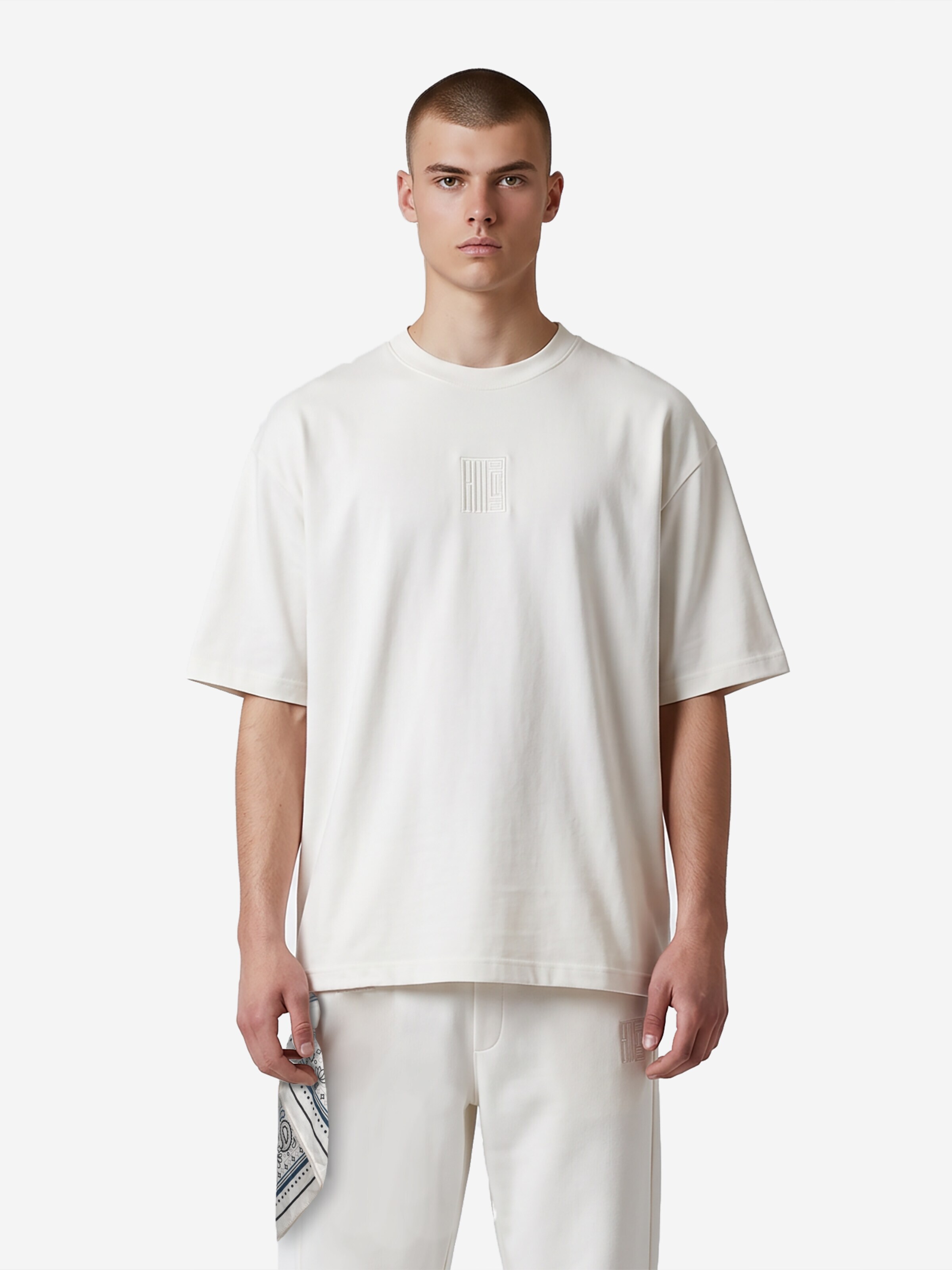 Alessandro Magno Shirt 'CORE 8.0 T-SHIRT OFF-WHITE' in White: front