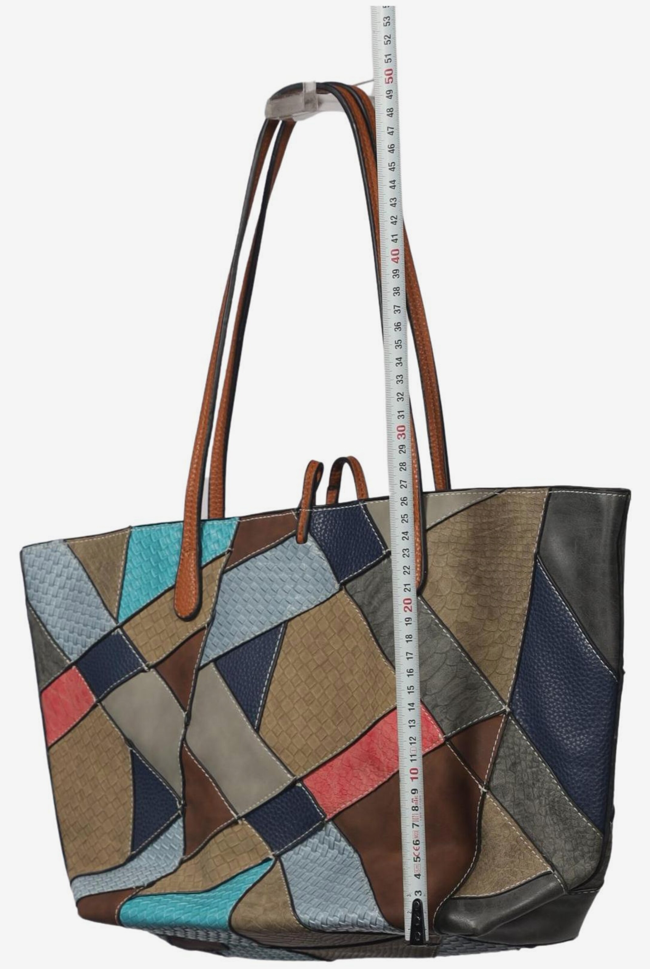 Tasche Vintage Patchwork Braun Desigual Tasche Braun Beige