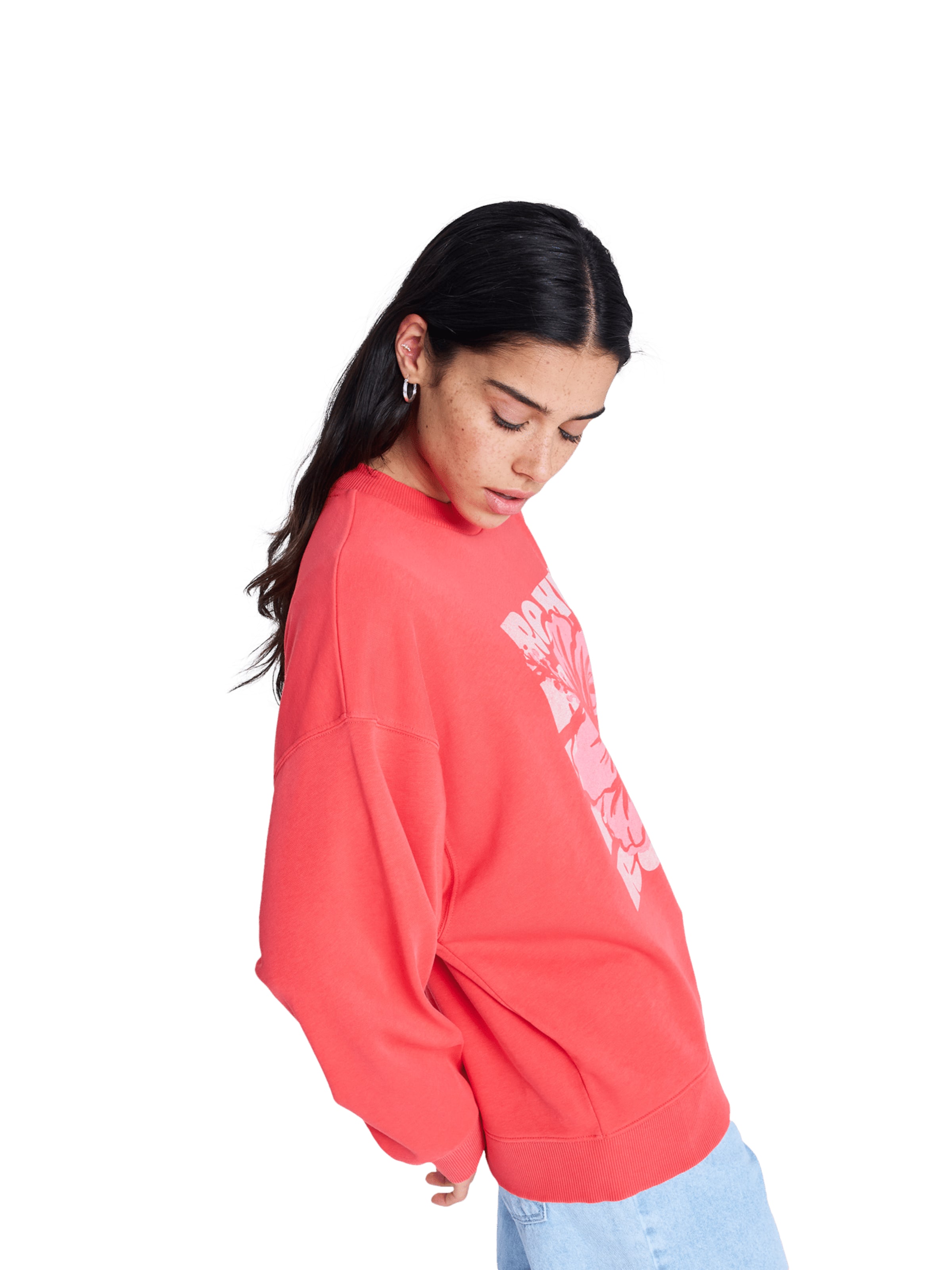 ROXY Sweatshirt 'Lineup' in Rot