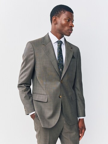 Next Slim fit Business-colbert in Bruin: voorkant