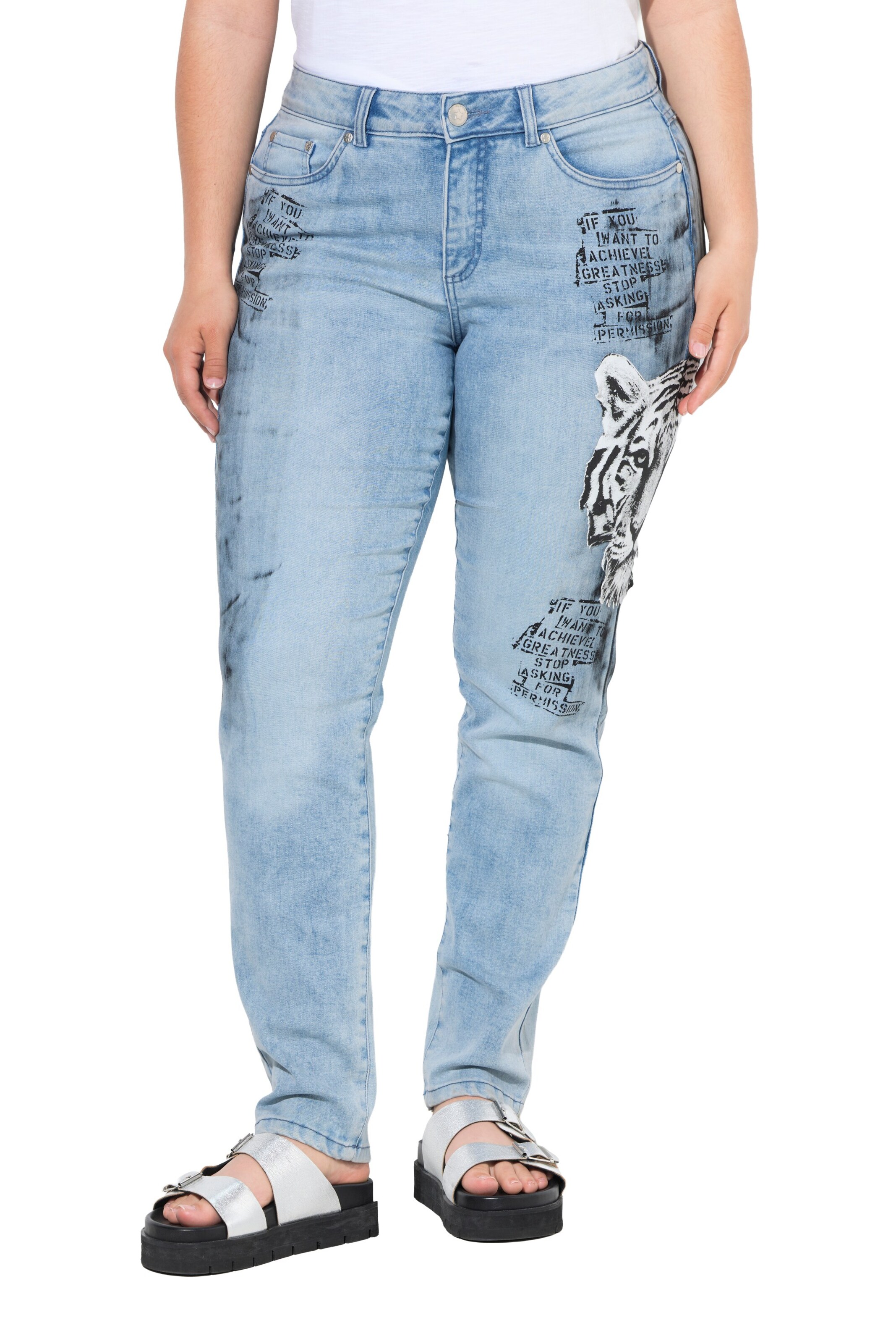 Angel of Style Regular Jeans in Blauw: voorkant