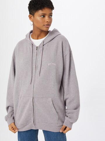 BDG Urban Outfitters Ζακέτα φούτερ σε γκρι: μπροστά