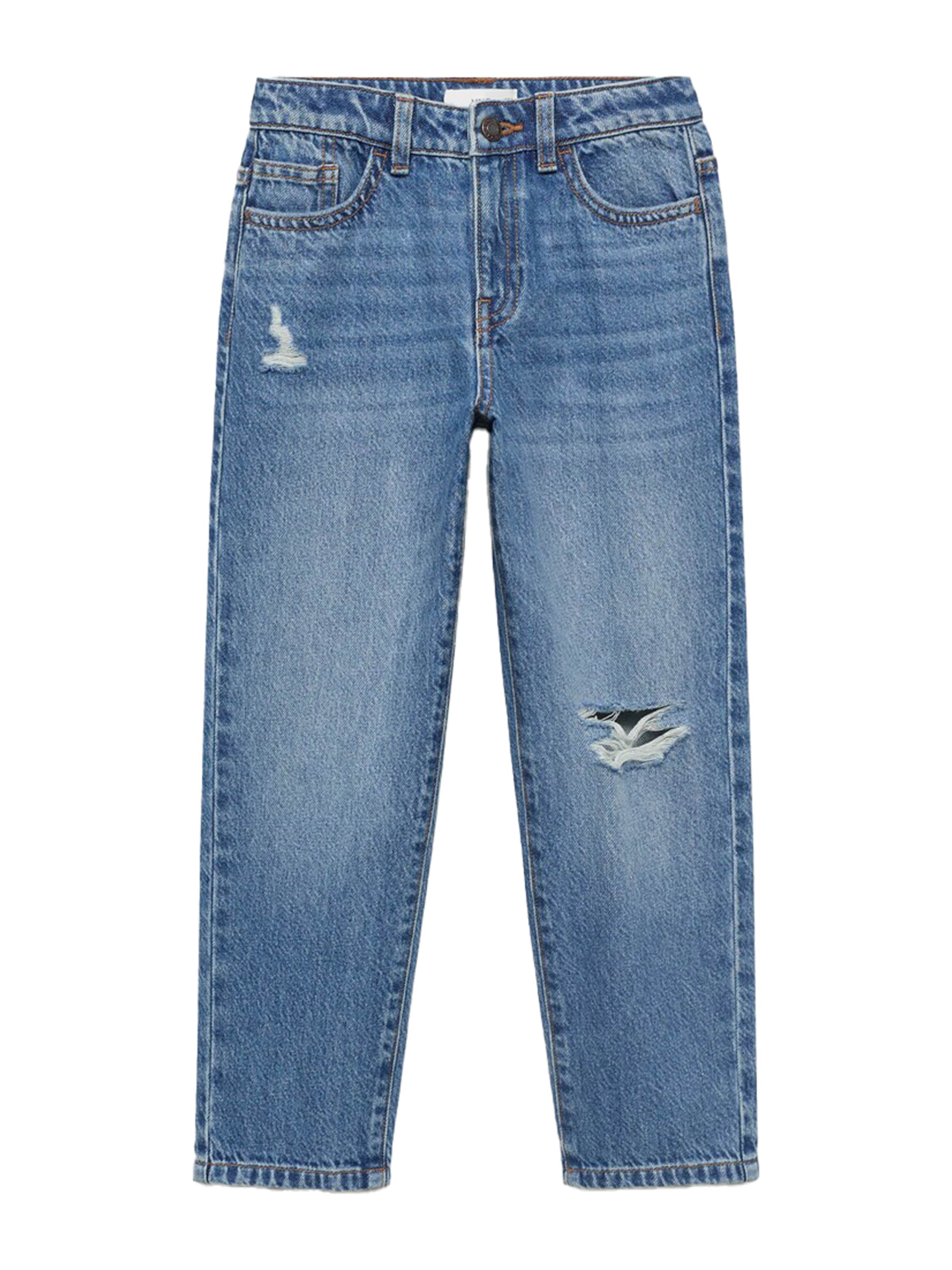 MANGO KIDSLoosefit Traperice - plava boja: prednji dio