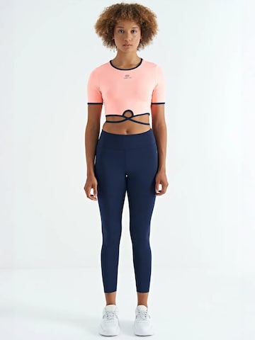 Skinny Leggings 'Gamaschen' di Tommy Life in blu