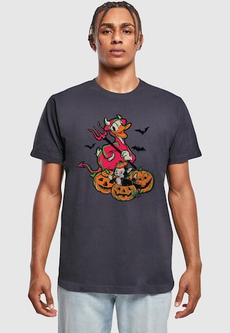 Maglietta 'Donald Duck - Halloween Devil' di ABSOLUTE CULT in blu: frontale