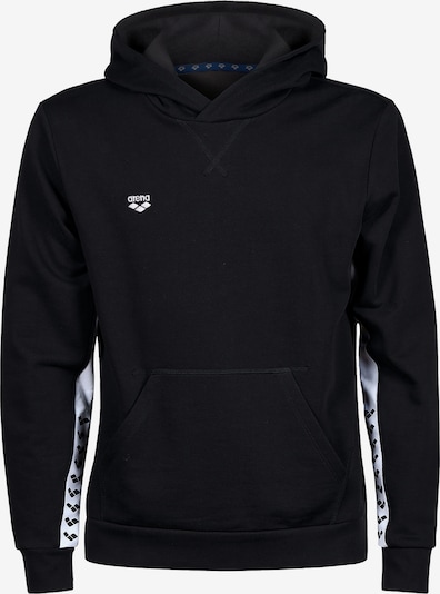 ARENA Sweatshirt de desporto 'ICONS' em preto / branco, Vista do produto