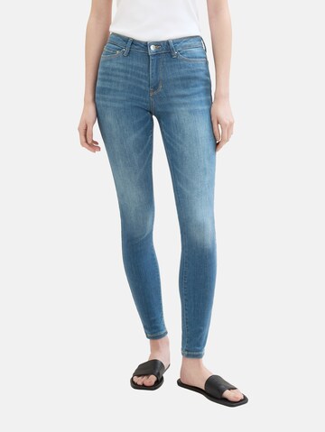 Coupe slim Jean 'Nela' TOM TAILOR DENIM en bleu : devant