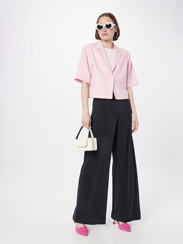 Wide leg Pantaloni de la ESPRIT pe negru