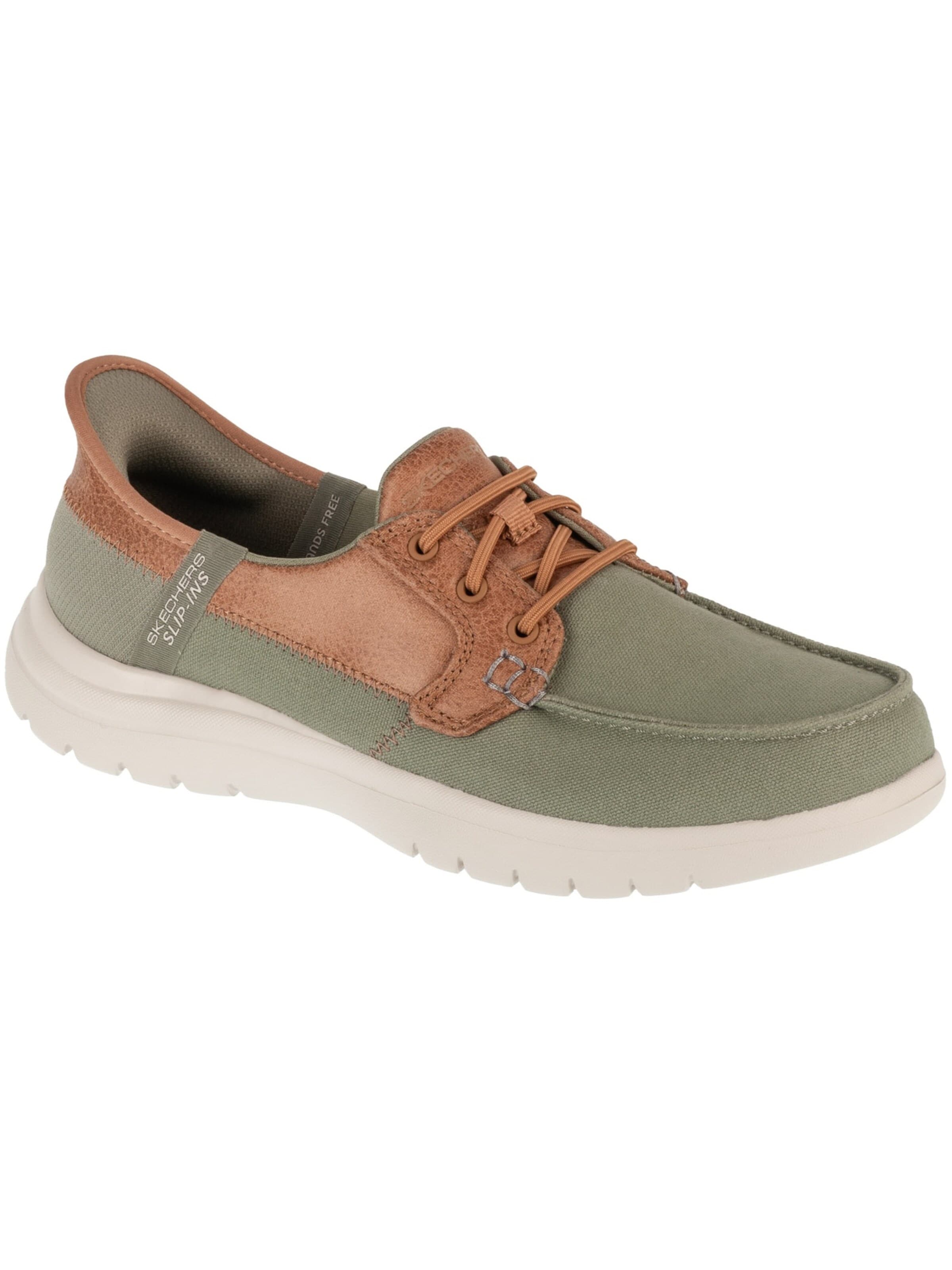 SKECHERS Slip-Ons in Green: front