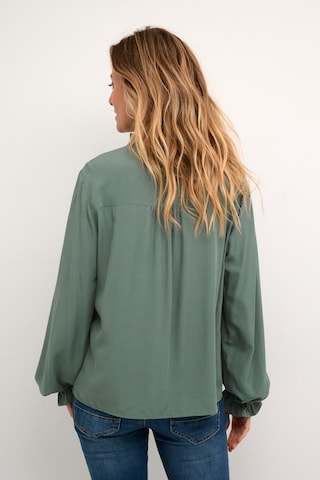 Cream Blouse 'Venea' in Green