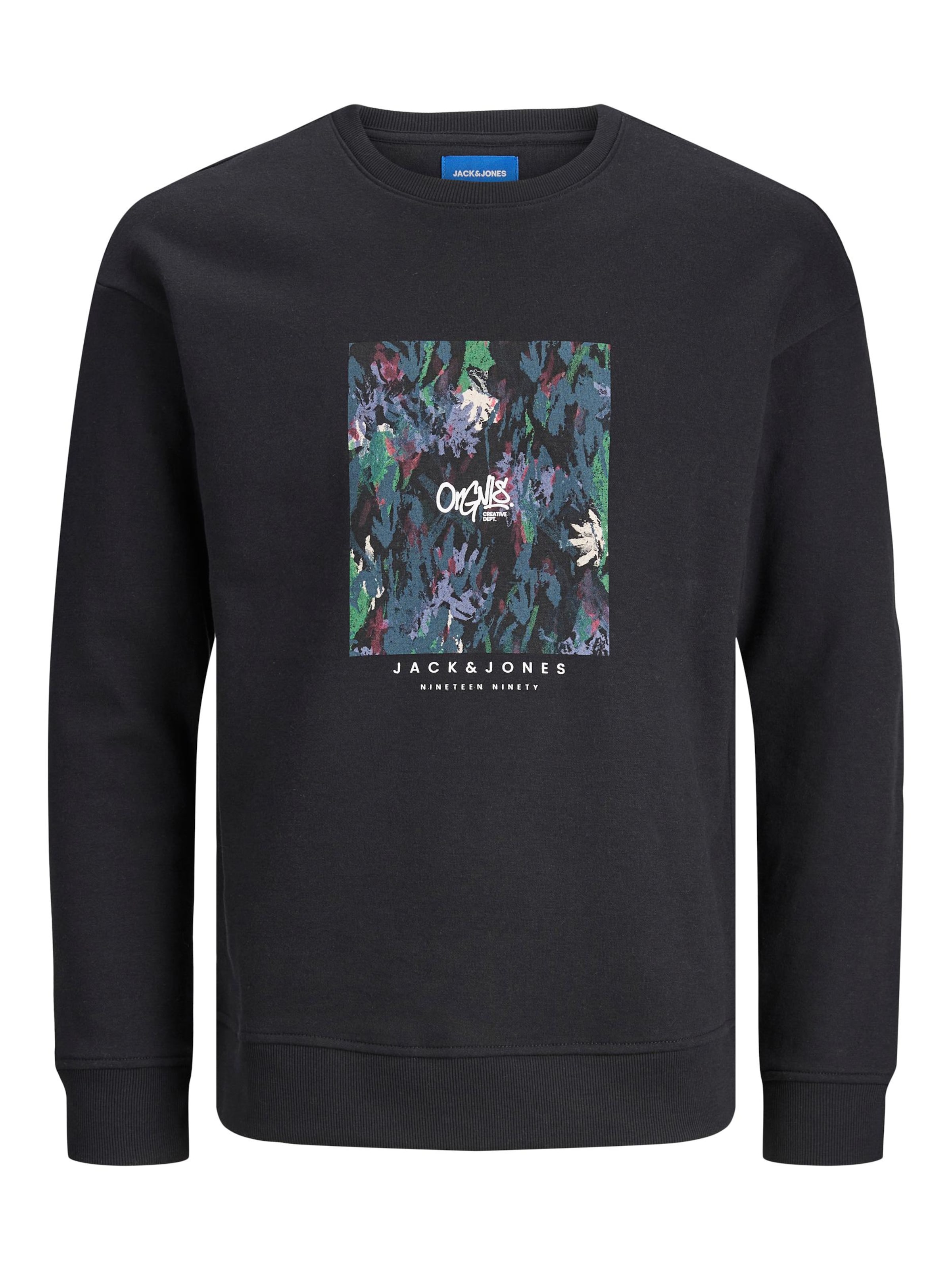JACK & JONES Sweatshirt 'Silver Lake' in Schwarz: Vorderseite