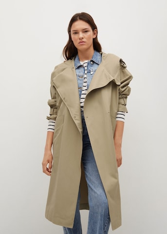 MANGO Between-Seasons Coat 'Congo' in Beige: front